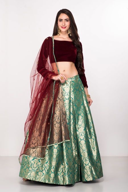 jamawar lehenga design