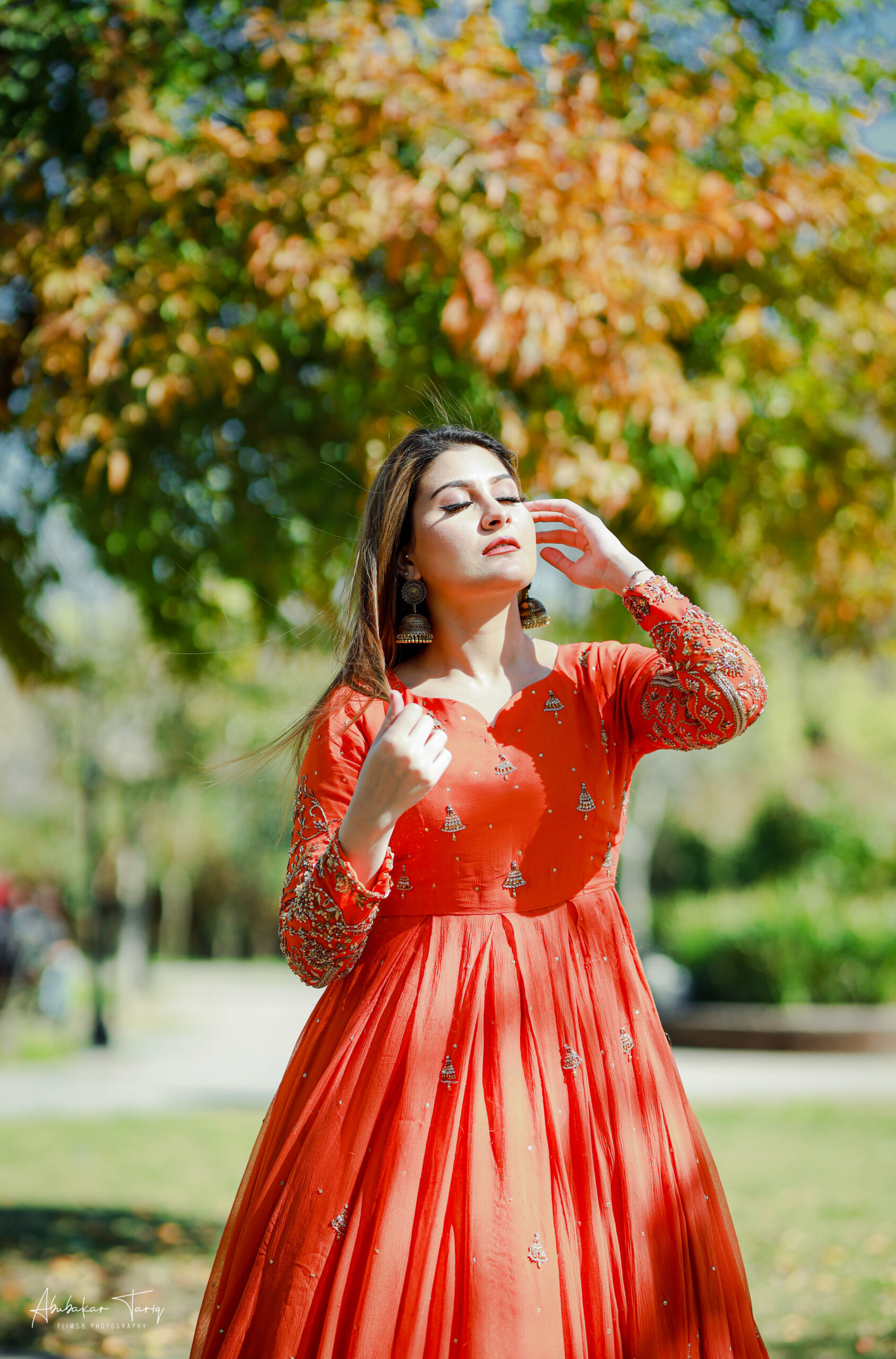 Red and Gold Anarkali | Indowestern Anarkali Gown – HarleenKaur