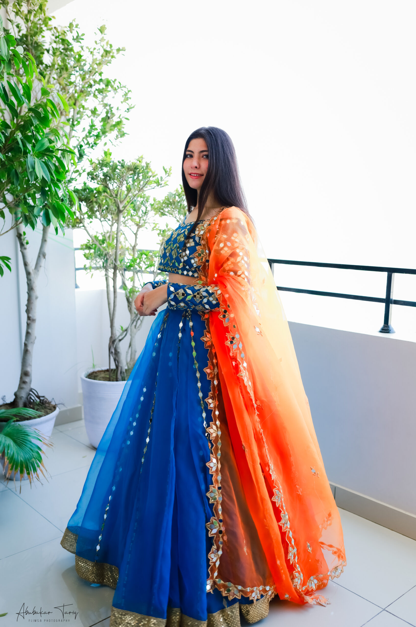 Soup by Sougat Paul Top and Skirt set : Buy Soup by Sougat Paul Orange And  Blue Bandhej Printed Lehenga With Dupatta (set Of 3) Online | Nykaa Fashion
