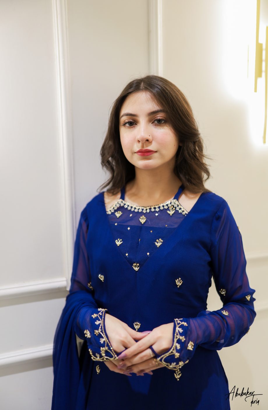 ROYAL BLUE KURTA GHRARA SET WITH DUPATTA