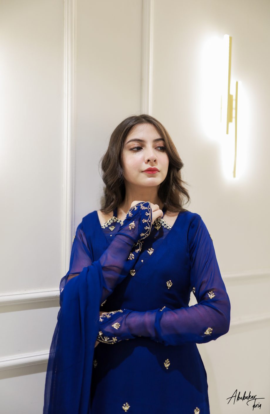 ROYAL BLUE KURTA GHRARA SET WITH DUPATTA